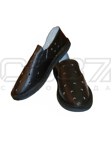 тапочки кожа порист рез-1